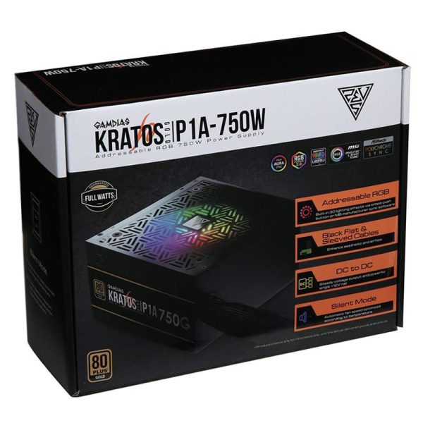 پاور گیم دیاس Gamdias KRATOS P1A-750G ARGB Gold 750W