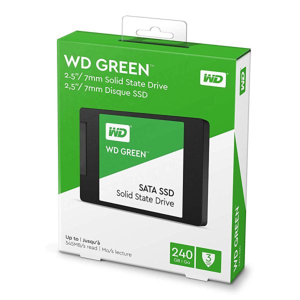 اس اس دي وسترن دیجیتال مدل GREEN WDS240G1G0A ظرفیت 240 گیگابایت