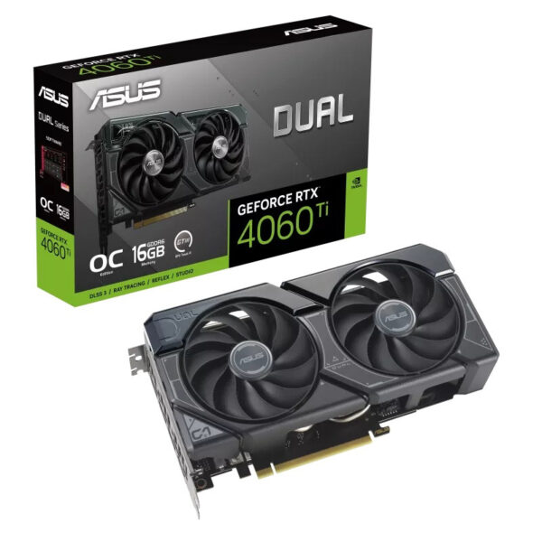کارت گرافیک ایسوس مدل Dual GeForce RTX™ 4060 Ti OC Edition حافظه 16 گیگابایت